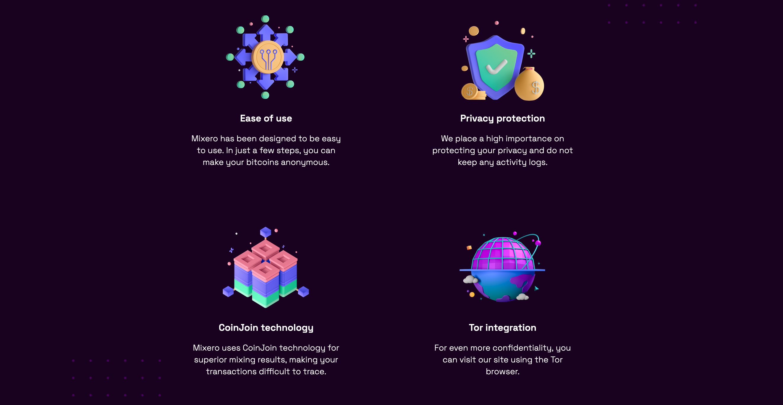 Bitcoin cryptocurrency coin representing Mixero BTC mixer technology